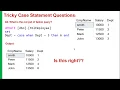 Tricky CASE Statement Interview Questions CASE WHEN WHEN Clause CASE Statement in SQL CASE