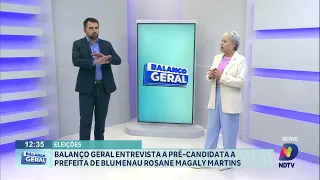 Balanço Geral entrevista a pré-candidata a prefeita de Blumenau Rosane Magaly Martins