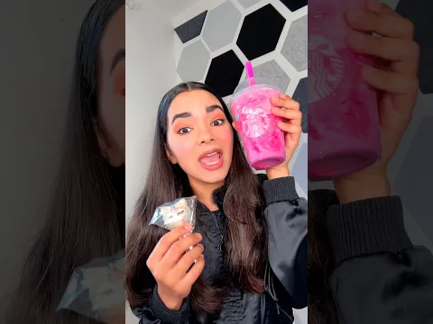 PROBANDO el FRAPPUCCINO DE UNICORNIO de STARBUCKS 🦄 #starbucks #unicornfrappuccino