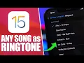 Download Lagu iOS 15 - Set ANY Song as Ringtone on iPhone !