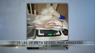 Calloway County authorities seize 25 lbs of Meth arrest one