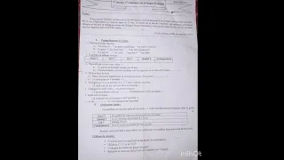 فرض الفصل الاول في مادة اللغة الفرنسية السنة الثالثة متوسط نموذج رقم 1 بدون حل 