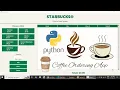 Pyhton Coffee Ordering App using Tkinter for Starbucks