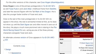 Viewing RANDOM pages on the Yu-Gi-Oh Wiki until I find a 5D s human character