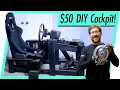 DIY Budget Drift Racing Sim Cockpit from Wood with Measurements