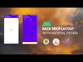 Back Drop Layout Android Studio Material Design
