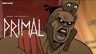 kamau spares fangs life genndy tartakovskys primal adult swim