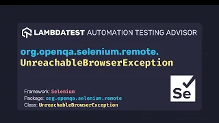 org openqa selenium remote UnreachableBrowserException with example