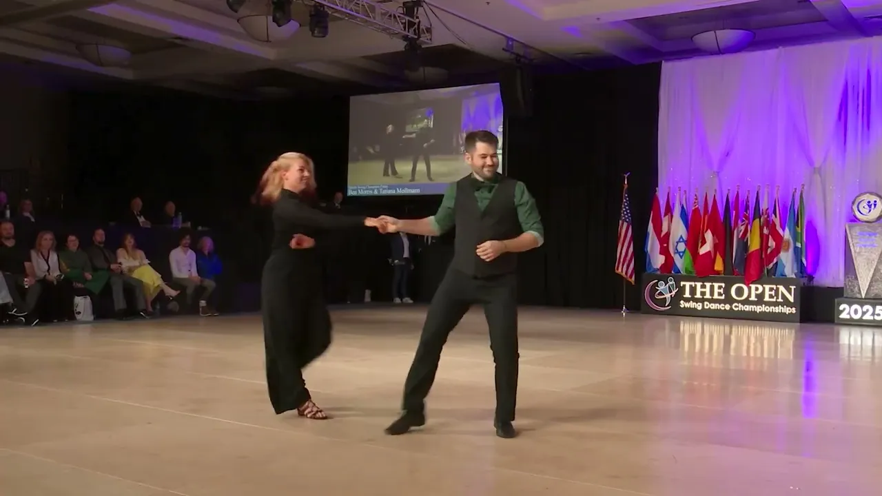 Ben Morris and Tatiana Mollmann- 4th Place Strictly Swing - Champions - The Open 2025