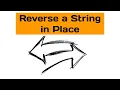 Reverse a String in place with Javascript
