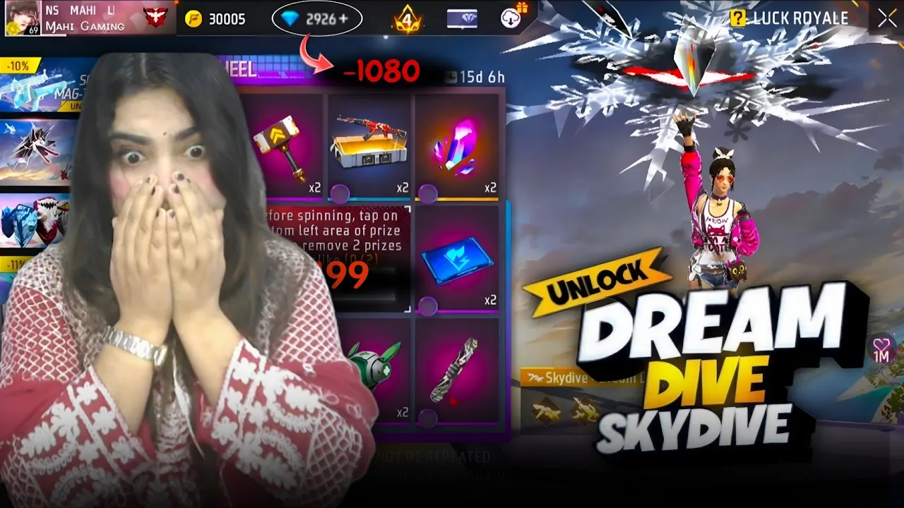 NEW FADED WHEEL EVENT FREE FIRE 🔥 | DREAM DIVE SKYDIVE EVENT SPIN 🤩 | FREE FIRE NEW EVENT