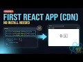 Build Your First React App Using CDN Hands-On Episode 2 React Course 2026