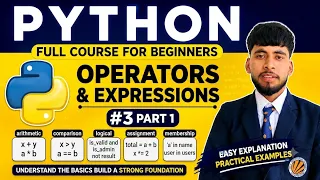 Python Operators Part 1 Arithmetic Operators in Python Python Course