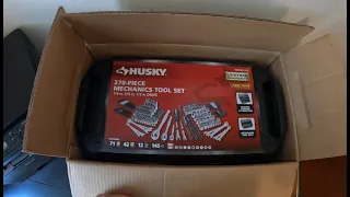 270 Piece Husky Mechanics Tool Box Unboxing and Review
