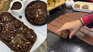 اسهل وصفة سينامون رولز بذوق الشكولاطة😋خفاف ريشة وقد ماتكلو منهم ماتكرهوش😍إذ جامي جربتوه راكم تراطيو😁