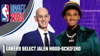 The Los Angeles Lakers select Jalen Hood-Schifino with No 17 overall pick 2023 NBA Draft