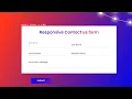 How to Create Responsive Contact us form using HTML CSS