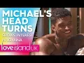 Michael s head turns towards Joanna Love Island UK 2019