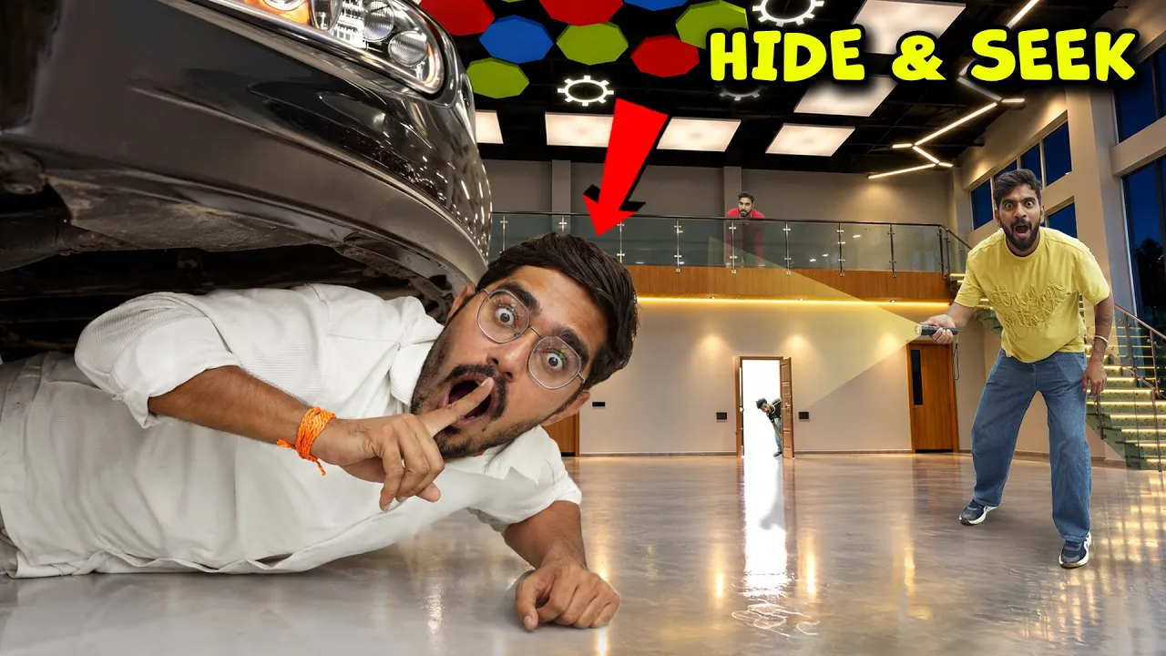 Hide & Seek At Night In Studio Challenge🔥| रात में क्या मैं सबको ढूंढ पाउँगा? Winner Gets Trip