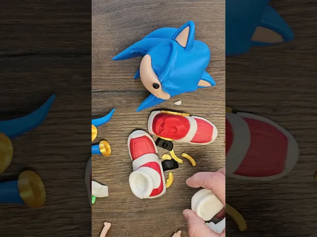 sonic - FREE VERSION - print in parts version members only video thumbnail