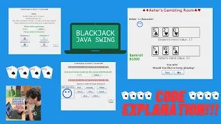 Full BlackJack Project In Java Swing Tutorial