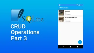 Android SQLite CRUD Operations show data in RecyclerView - Part 3