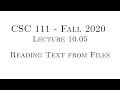 C Programming Fall 2020 - Lecture 10 05