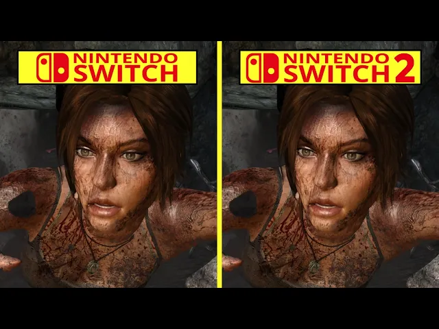 Tomb Raider Definitive Edition Switch vs Switch 2 Graphics Comparison