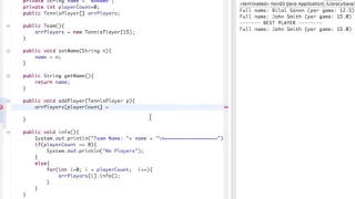 Java Lesson 43 - Tennis Player exercise