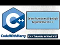 Inline Functions Default Arguments Constant Arguments in C C Tutorials for Beginners