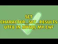 Set character - set