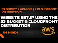 Full Website setup using the AWS S3 bucket ACM ssl certificate cloudfront distribution