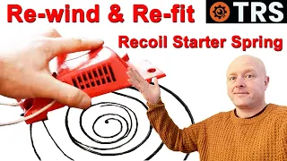 chainsaw recoil starter spring how to rewind by craig kirkman 