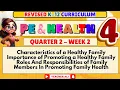 Download Lagu PE AND HEALTH 4 QUARTER 2 WEEK 2 MATATAG CURRICULUM- CHARACTERISTICS OF HEALTHY FAMILY #grade4 