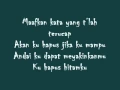 Download Lagu Hitamku -- Andra and The Backbone (lyric)
