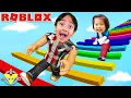 Download Lagu RYAN VS BABY SISTER IN ROBLOX OBBY! Let's Play Roblox Obby