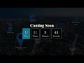 Complete Responsive Coming Soon Website Page Design using Html CSS Javascript Time Countdown