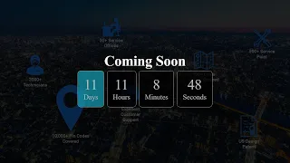 Complete Responsive Coming Soon Website Page Design using Html CSS Javascript Time Countdown