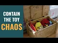DIY wood toy box NO PLYWOOD How to build this custom storage for your playroom design