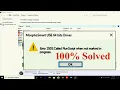 How to Uninstall Programme When Error 2503 Called RunScript when not marked in progress