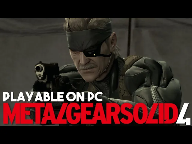 Metal Gear Solid 4 is Now Playable on PC via PS3 Emulation [Custom RPCS3 Build]