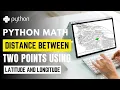 Python program to calculate distance between two points using latitude and longitude