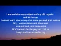 Tim McGraw - Standing Room Only (Lyrics)
