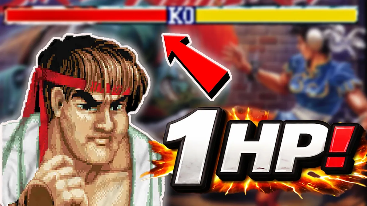 ¿ Se puedes terminar STREET FIGHTER  en HARD con solo 1HP de vida?