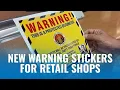Retail Theft Decal Sticker