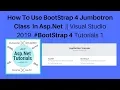 How to use bootstrap 4 jumbotron class in asp net visual studio 2019 4 tutorials 1