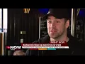 Restaurant owner cleans up after van smacks into building