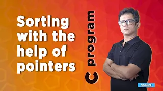 How to sort an array with the help of pointers
