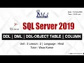 SQL 2 2 T-SQL DDL Alter Drop Table Change and Re-Name Table Column Add Alter Drop Column