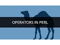 Operators in PERL Learn PERL PERL Tutorial for Beginners Edureka